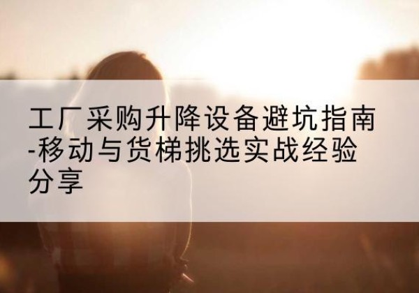 永和移动式升降机怎么选-工厂采购升降设备避坑指南-移动与货梯挑选实战经验分享